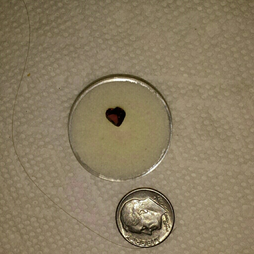 Heart shape garnet